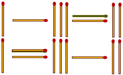 Soluzione del gioco con i fiammiferi