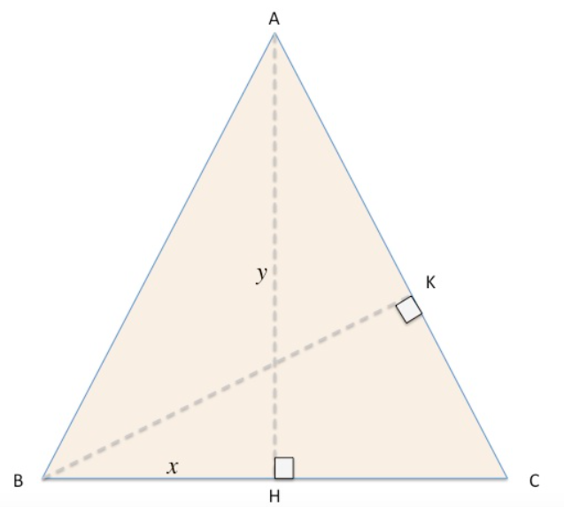 Triangolo Isoscele Altezza Relativa Al Lato Obliquo